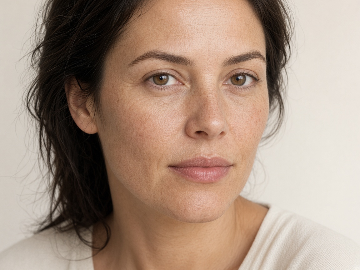 Skin Laser Treatment before — same face comparison